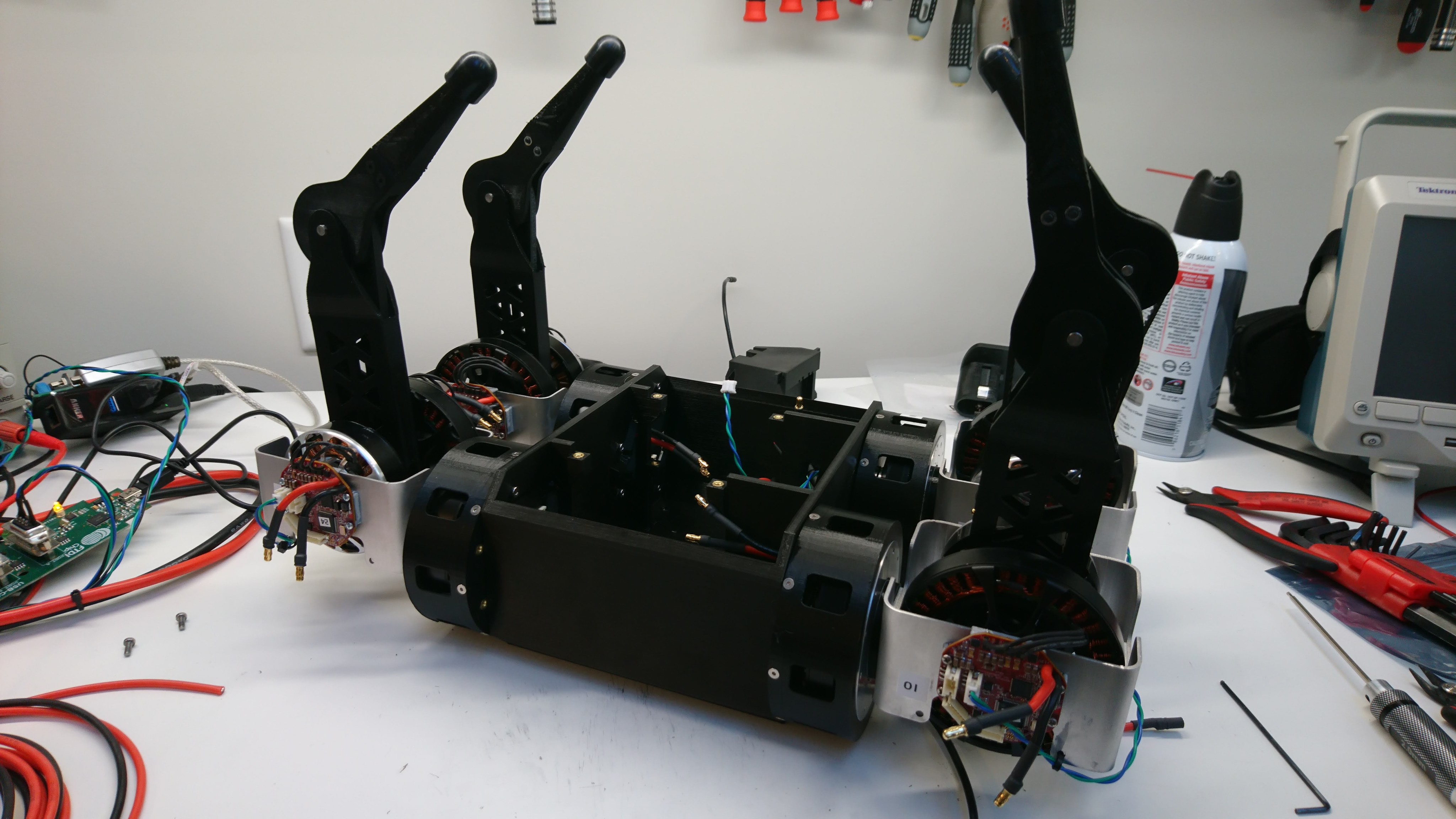 Four legs installed