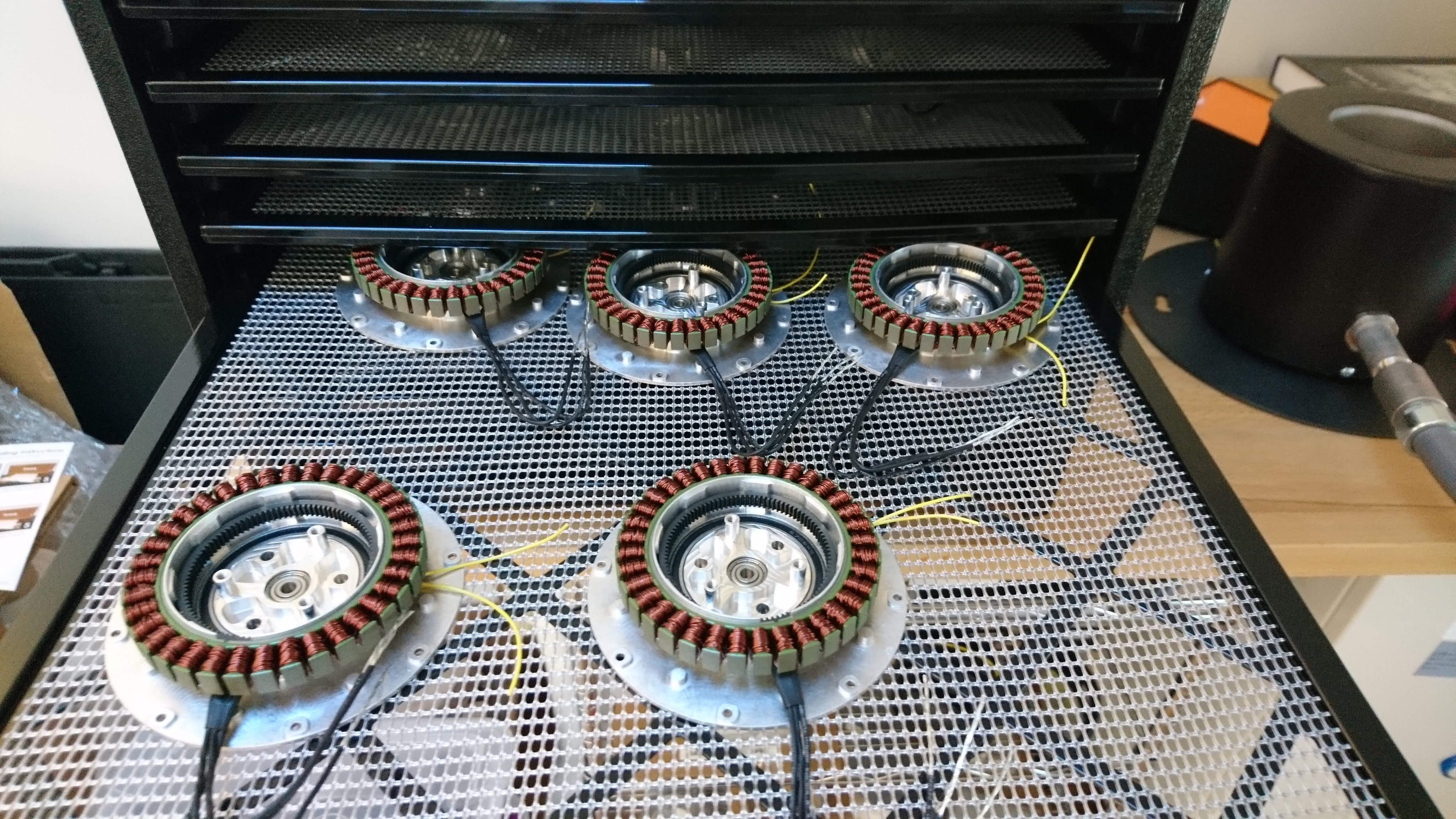 Stators installed